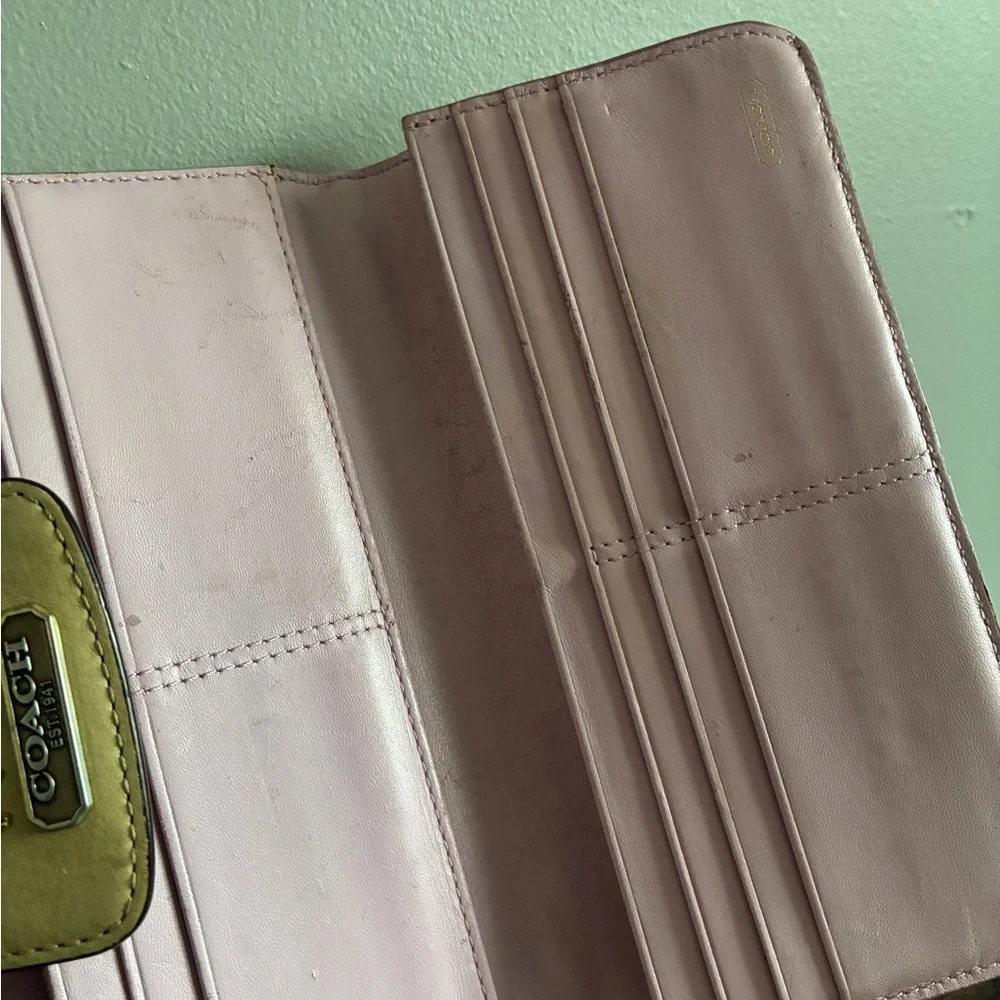 Coach Madison Op Art Signature Sateen Wallet - Picture 5 of 7